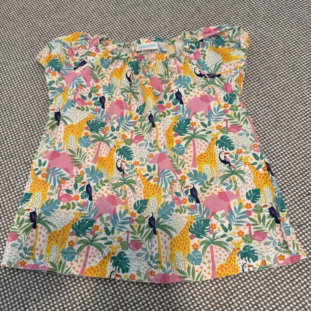 Jojo Maman Bebe Kids Girl's Floral  Top Size 2/3 dyrs